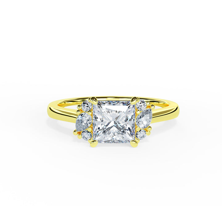 Nora Princess Cluster Engagement ring
