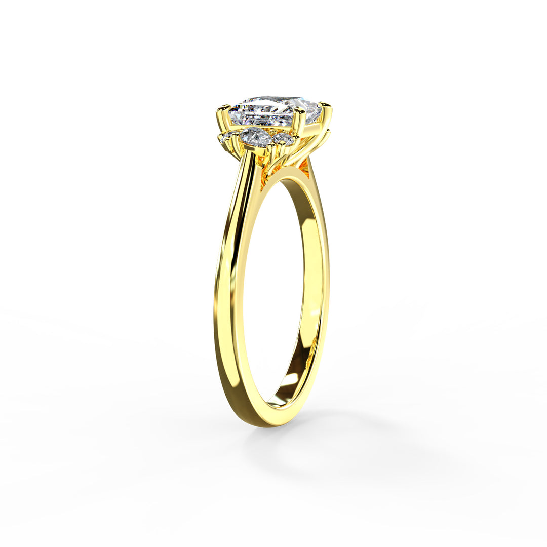 Nora Princess Cluster Engagement ring