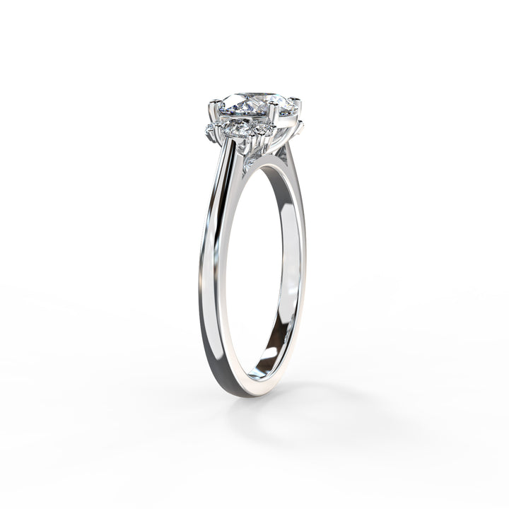 Nora Round Cluster Engagement ring