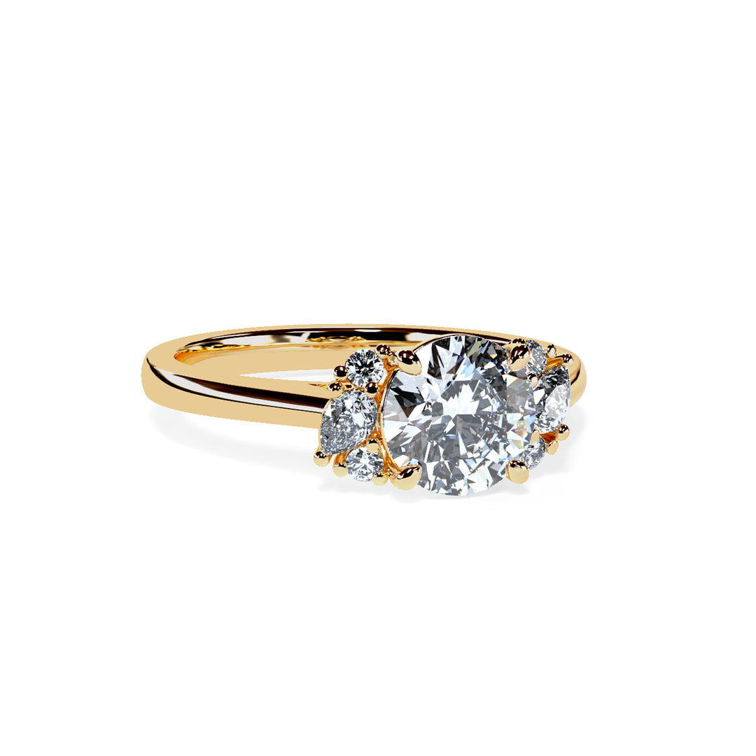 Nora Round Cluster Engagement ring