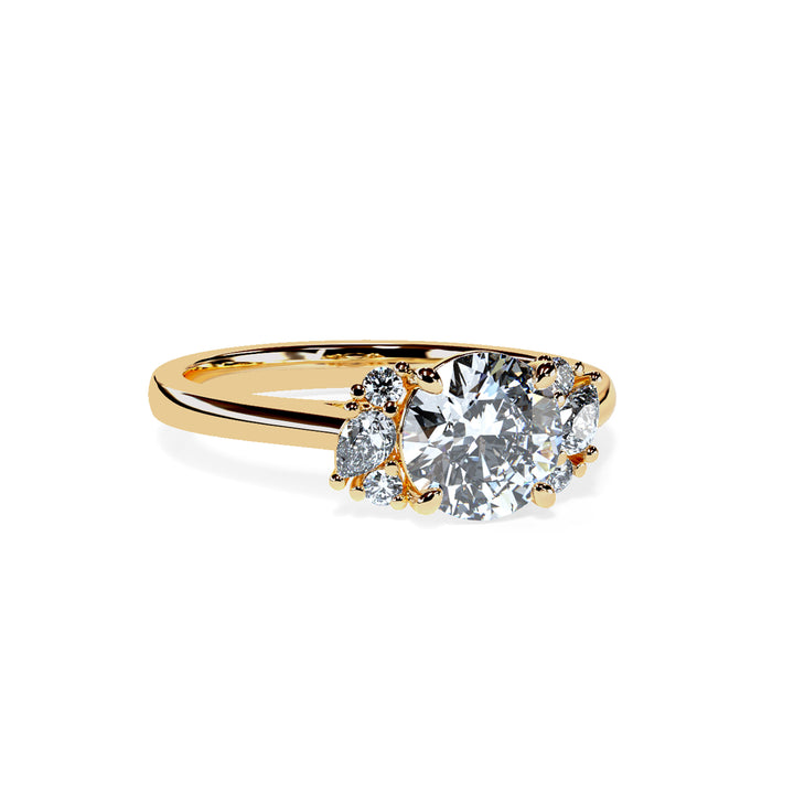 Nora Round Cluster Engagement ring