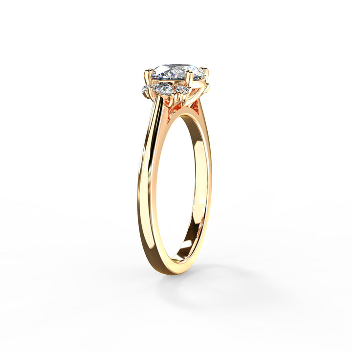 Nora Round Cluster Engagement ring