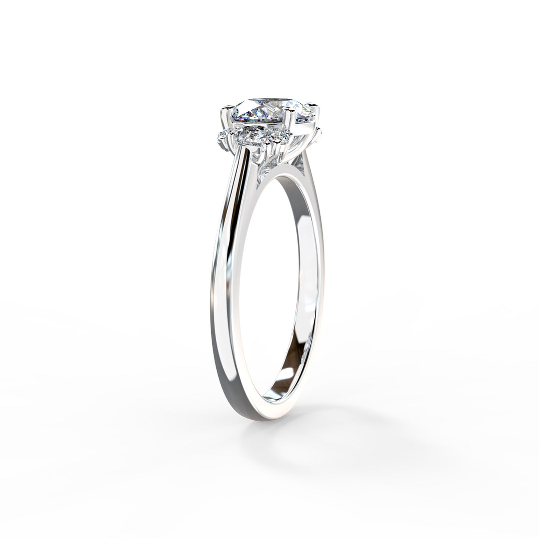 Nora Round Cluster Engagement ring