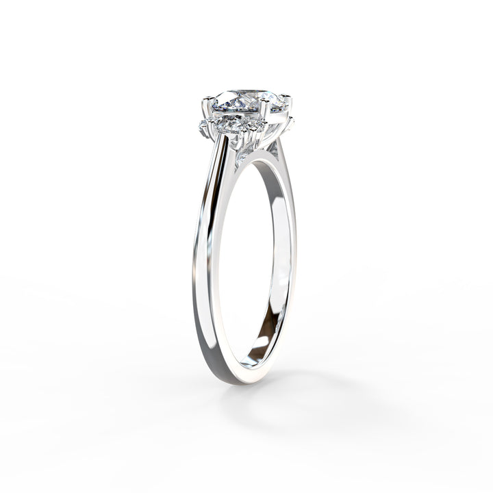 Nora Round Cluster Engagement ring
