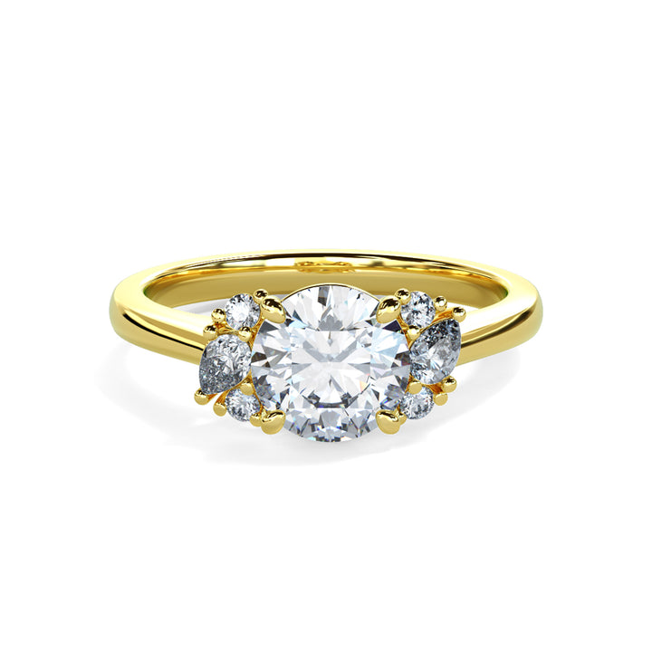 Nora Round Cluster Engagement ring
