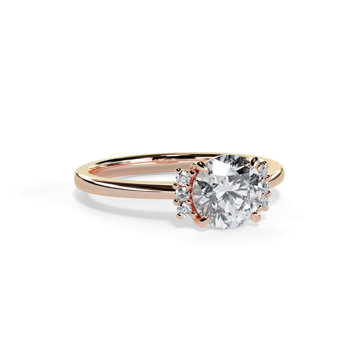 Piper Round Cluster Engagement ring
