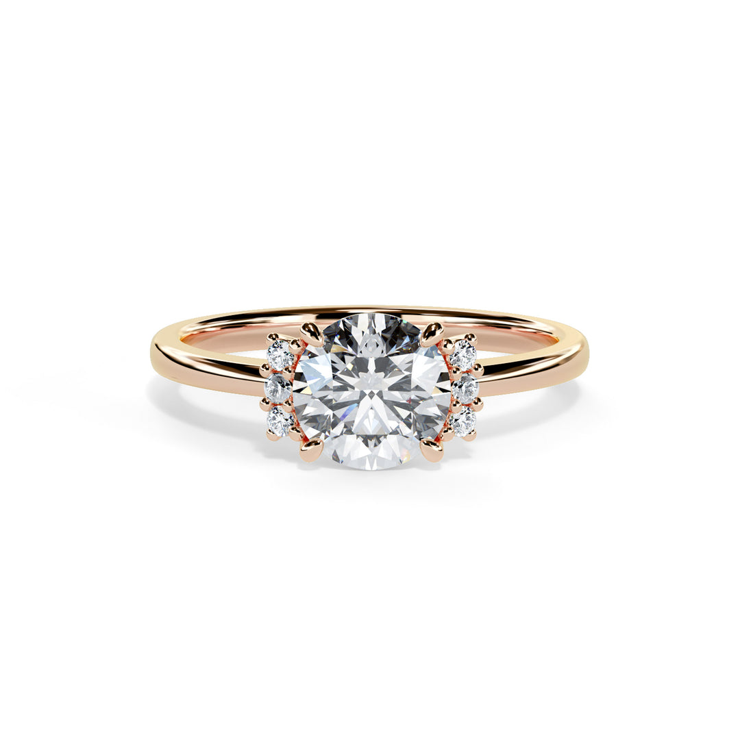 Piper Round Cluster Engagement ring