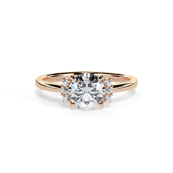 Piper Round Cluster Engagement ring