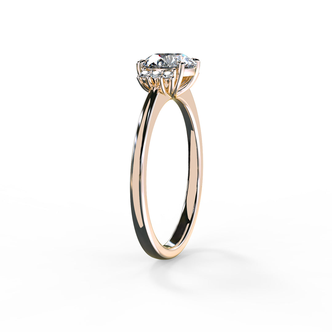 Piper Round Cluster Engagement ring