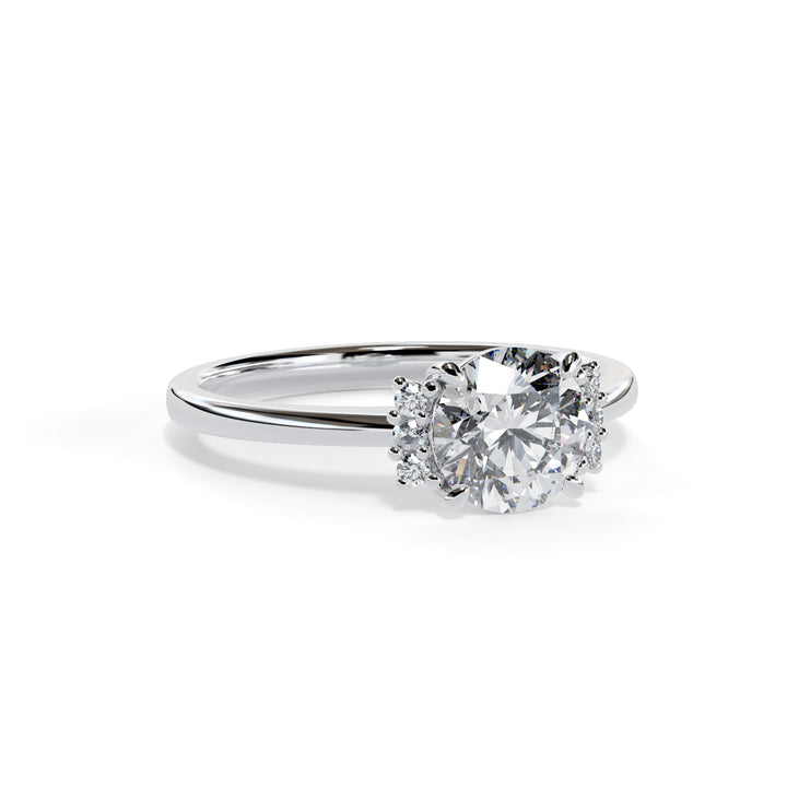 Piper Round Cluster Engagement ring