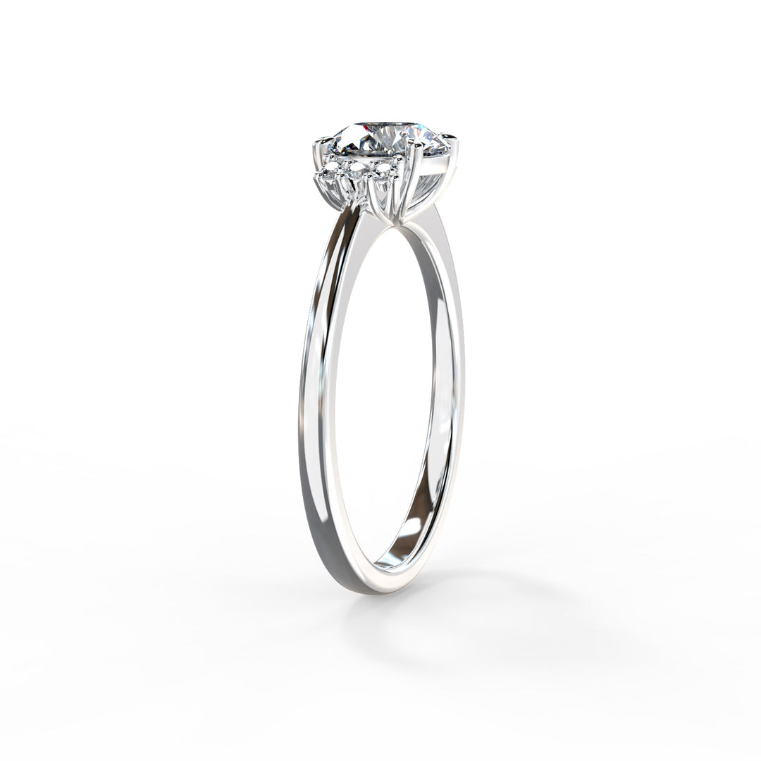 Piper Round Cluster Engagement ring