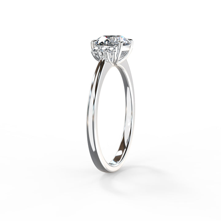 Piper Round Cluster Engagement ring