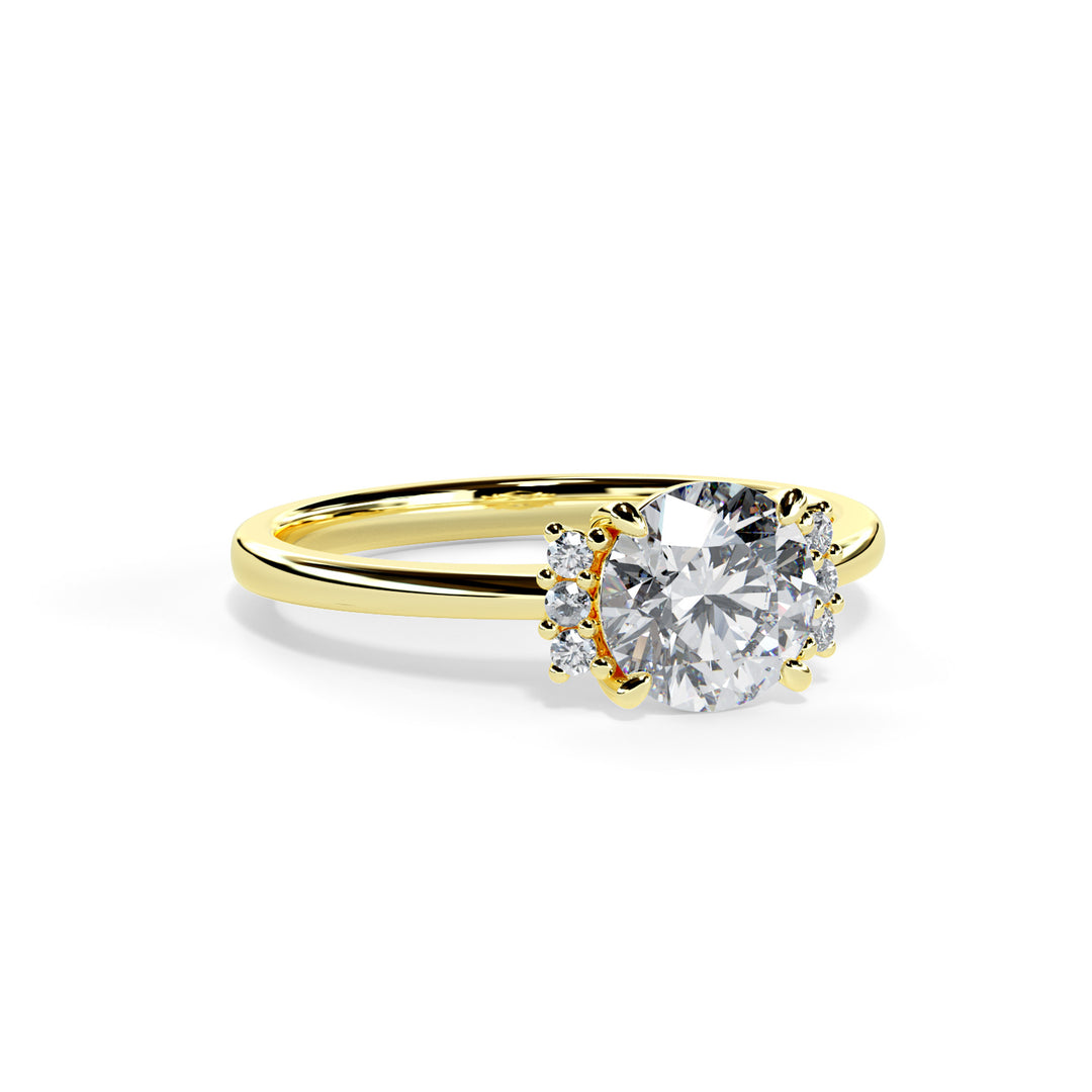 Piper Round Cluster Engagement ring
