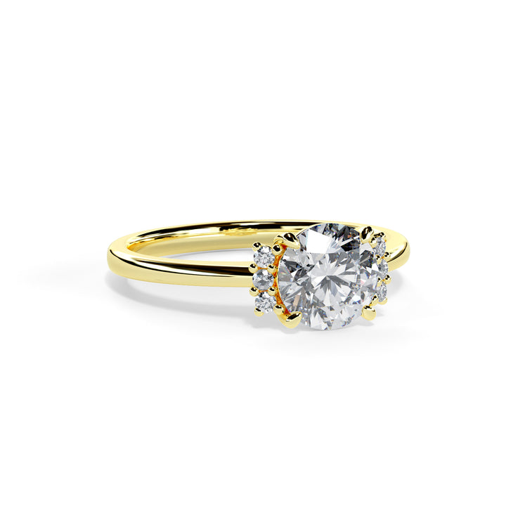 Piper Round Cluster Engagement ring