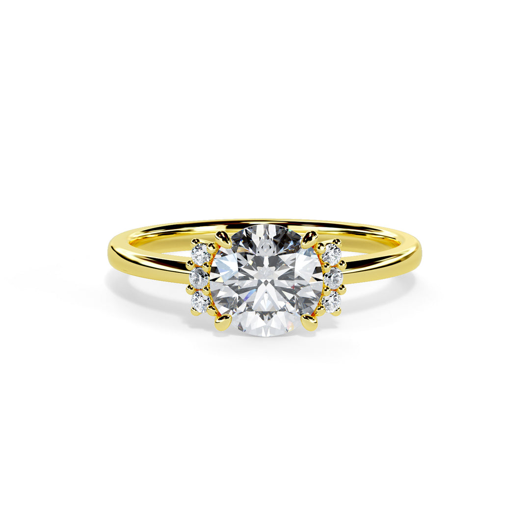 Piper Round Cluster Engagement ring