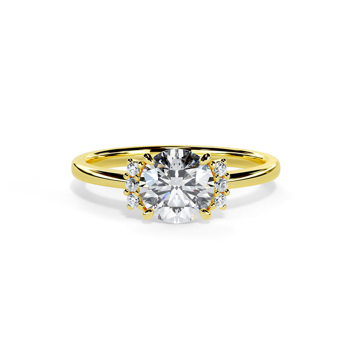 Piper Round Cluster Engagement ring