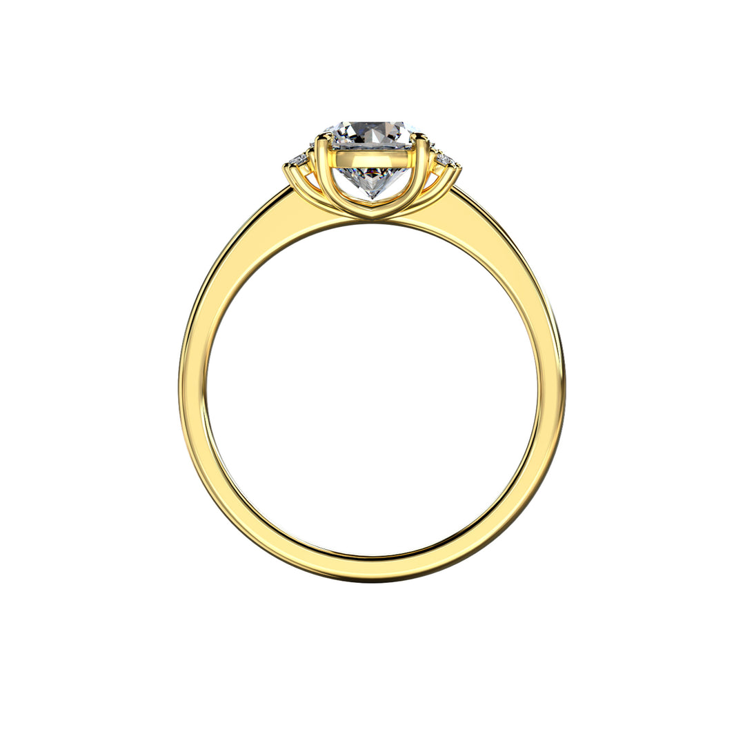 Piper Round Cluster Engagement ring