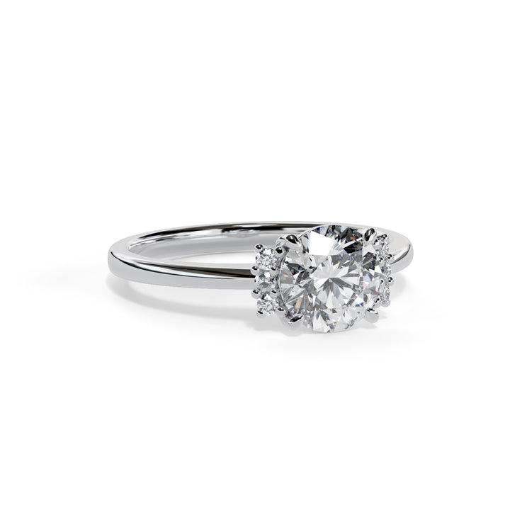 Piper Round Cluster Engagement ring
