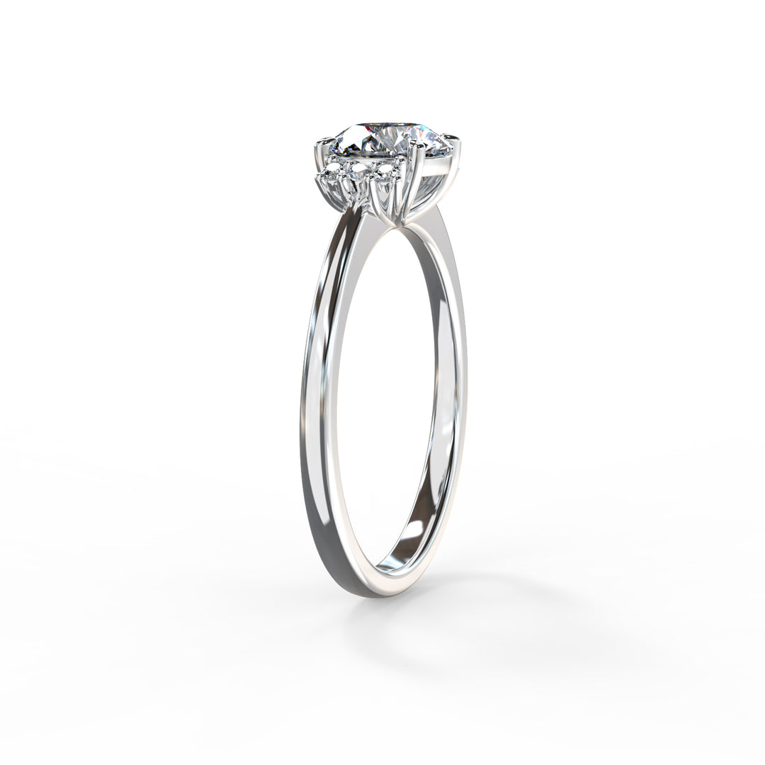 Piper Round Cluster Engagement ring