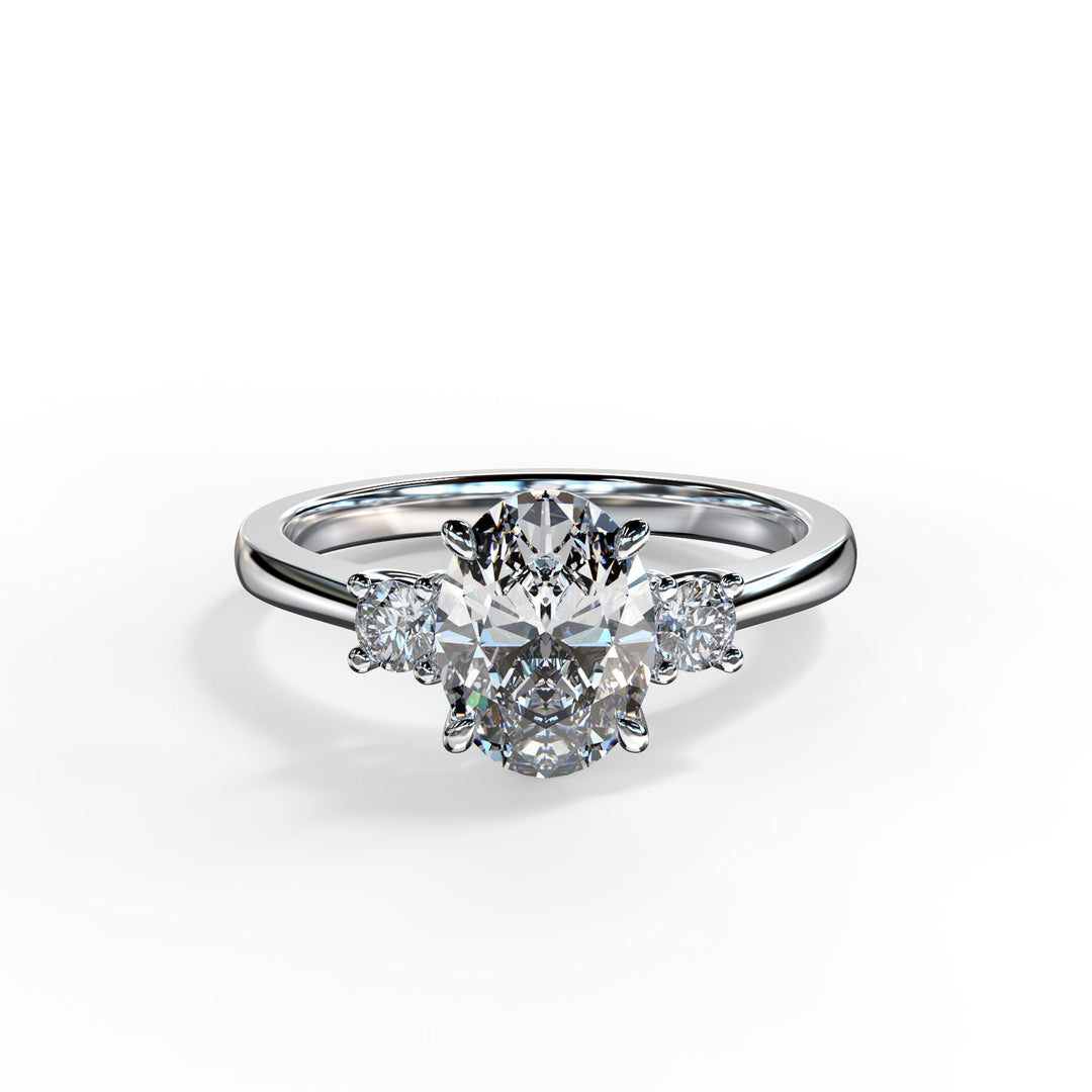 Alice Oval Trilogy Engagement ring