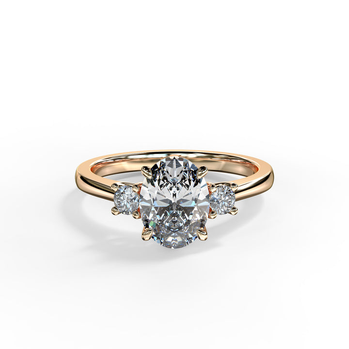 Alice Oval Trilogy Engagement ring