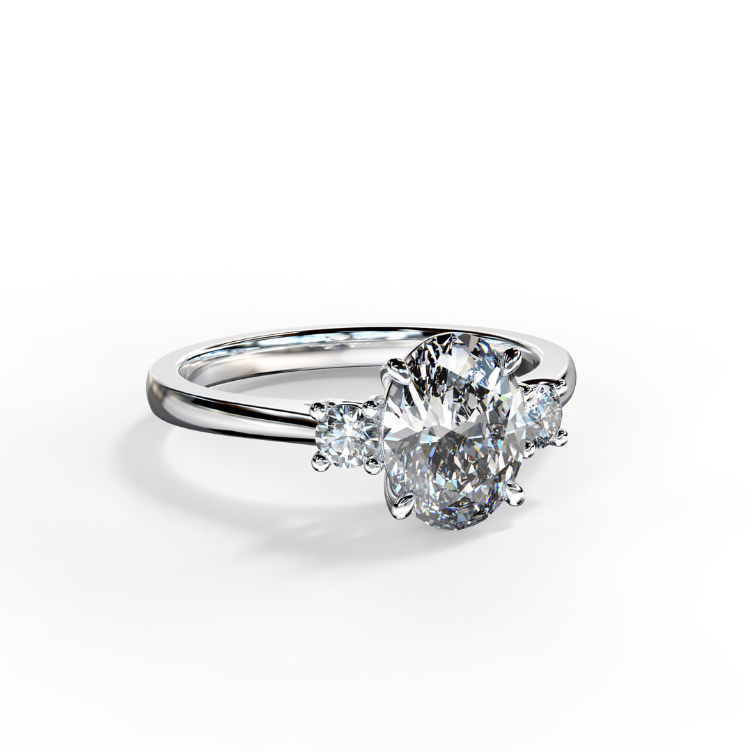 Alice Oval Trilogy Engagement ring