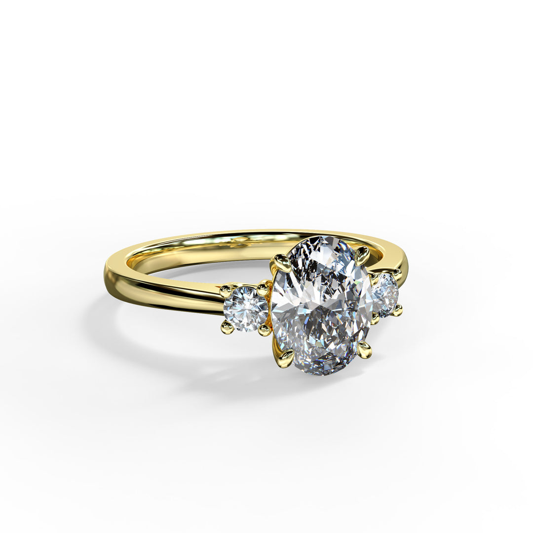 Alice Oval Trilogy Engagement ring