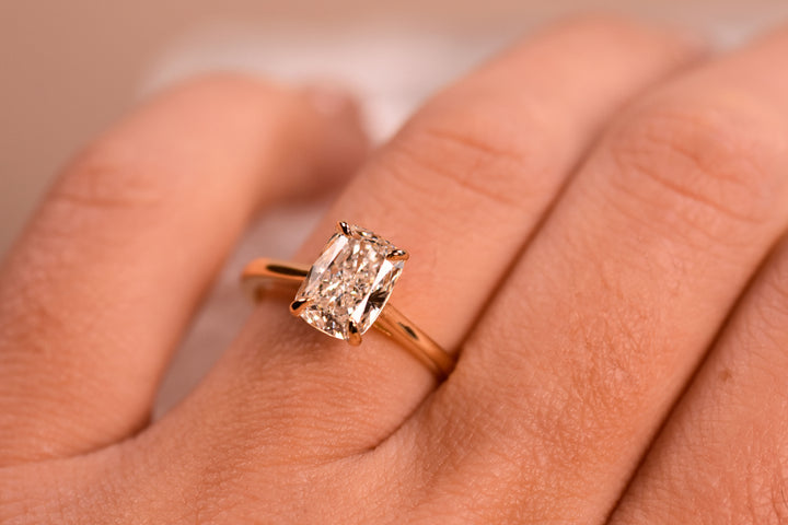 Amelia Cushion Engagement ring