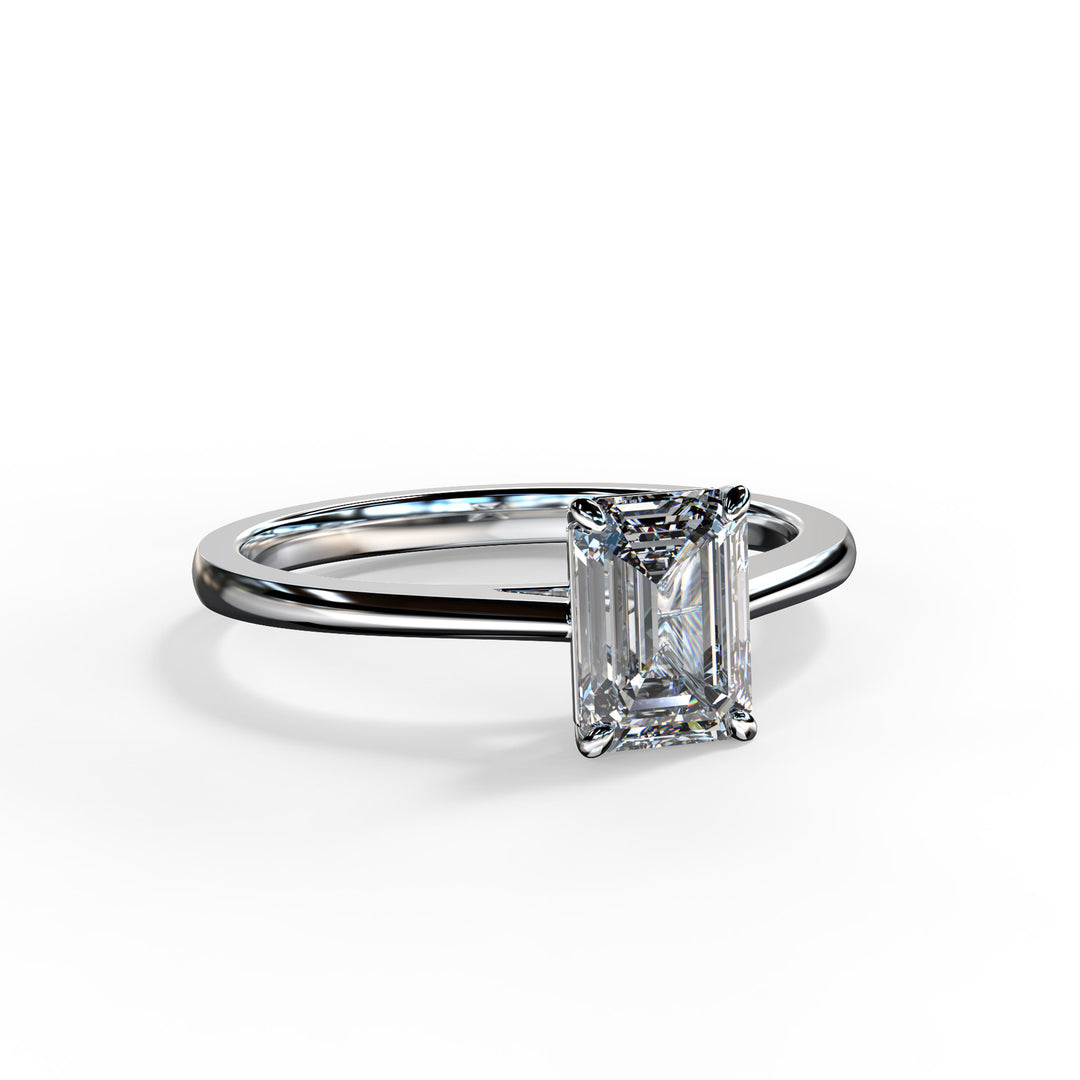 Amelia Emerald Engagement ring