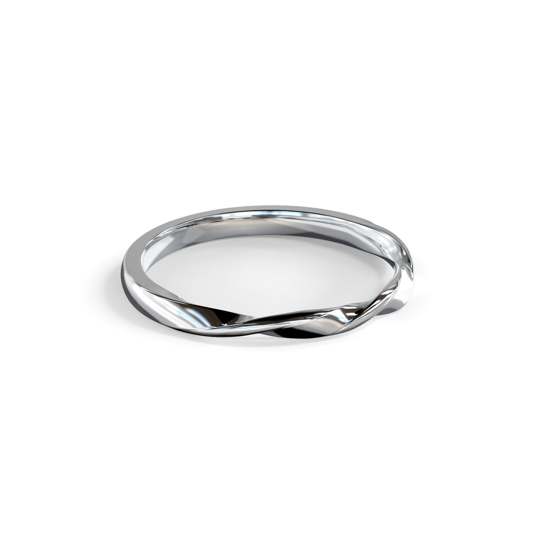 Bella Triple Twisted Top Wedding Band