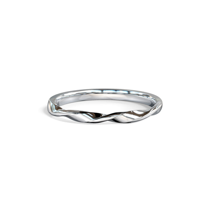 Bella Triple Twisted Top Wedding Band