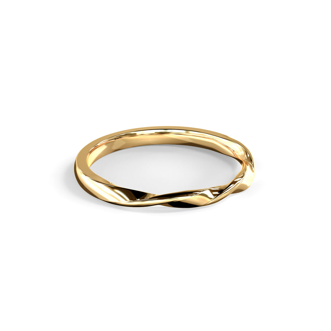 Bella Triple Twisted Top Wedding Band