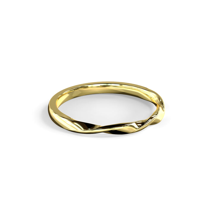 Bella Triple Twisted Top Wedding Band