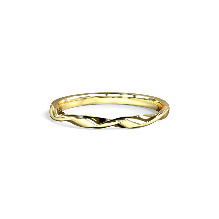 Bella Triple Twisted Top Wedding Band