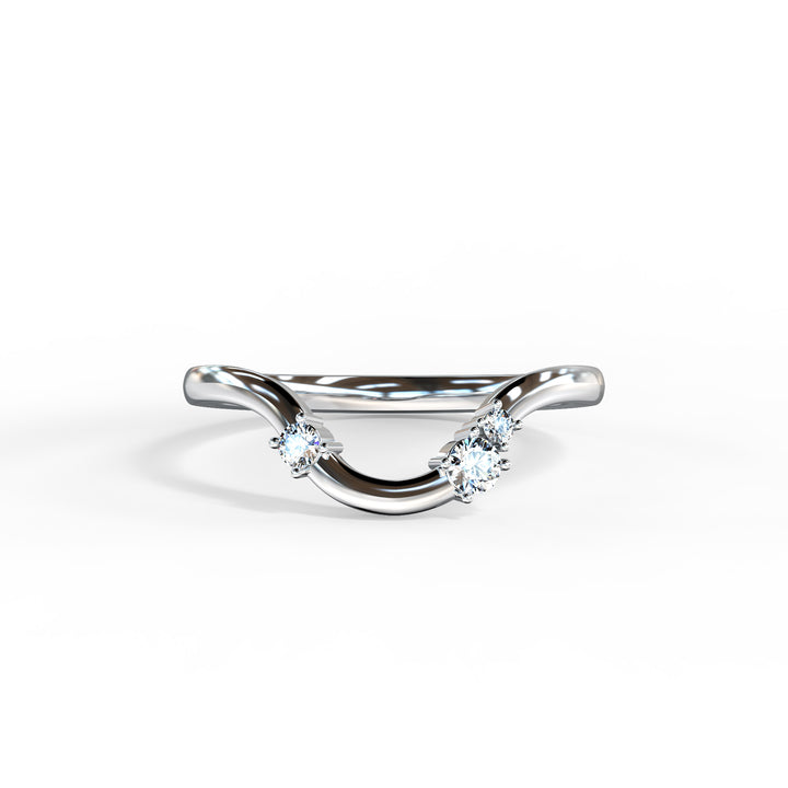 Lottie shaped Wedding Band