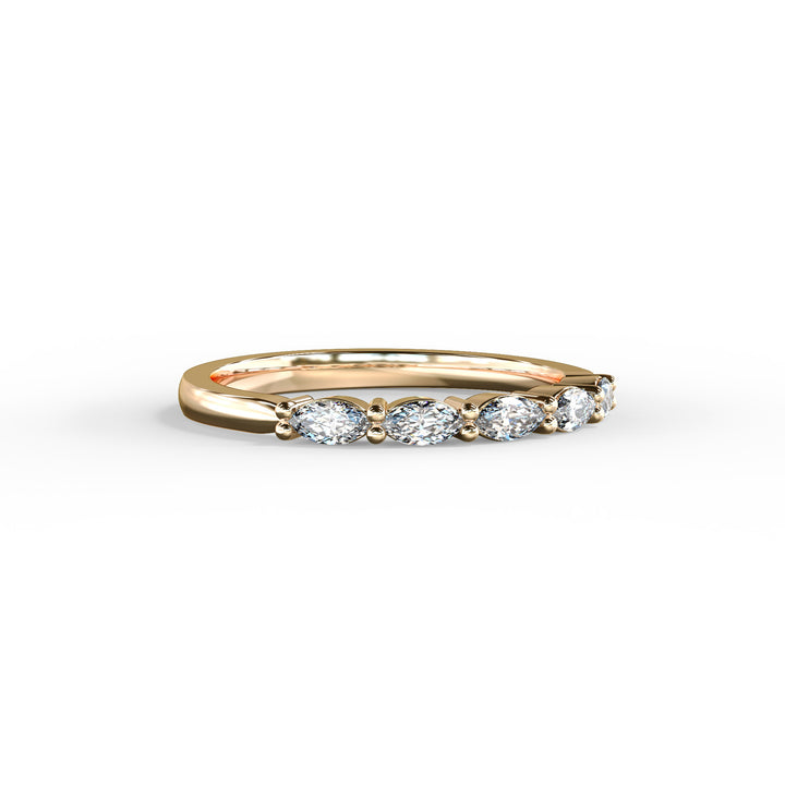 Mell Marquise Diamond Ring Wedding Band