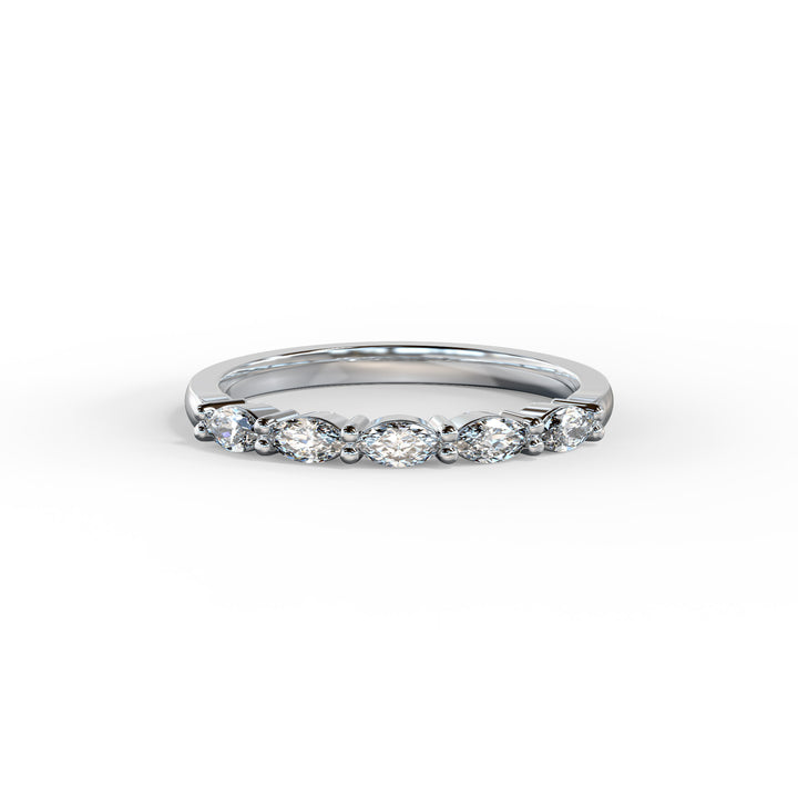 Mell Marquise Diamond Ring Wedding Band