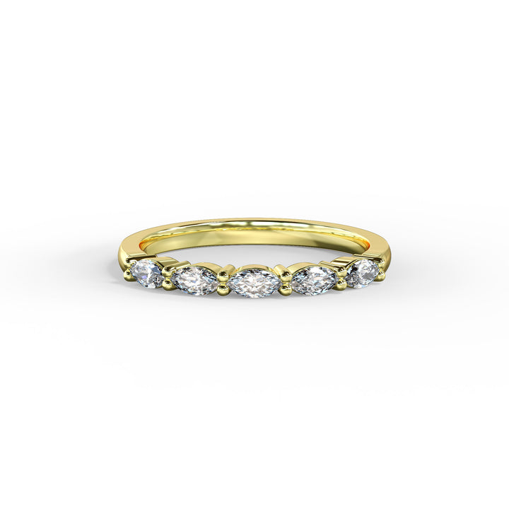 Mell Marquise Diamond Ring Wedding Band