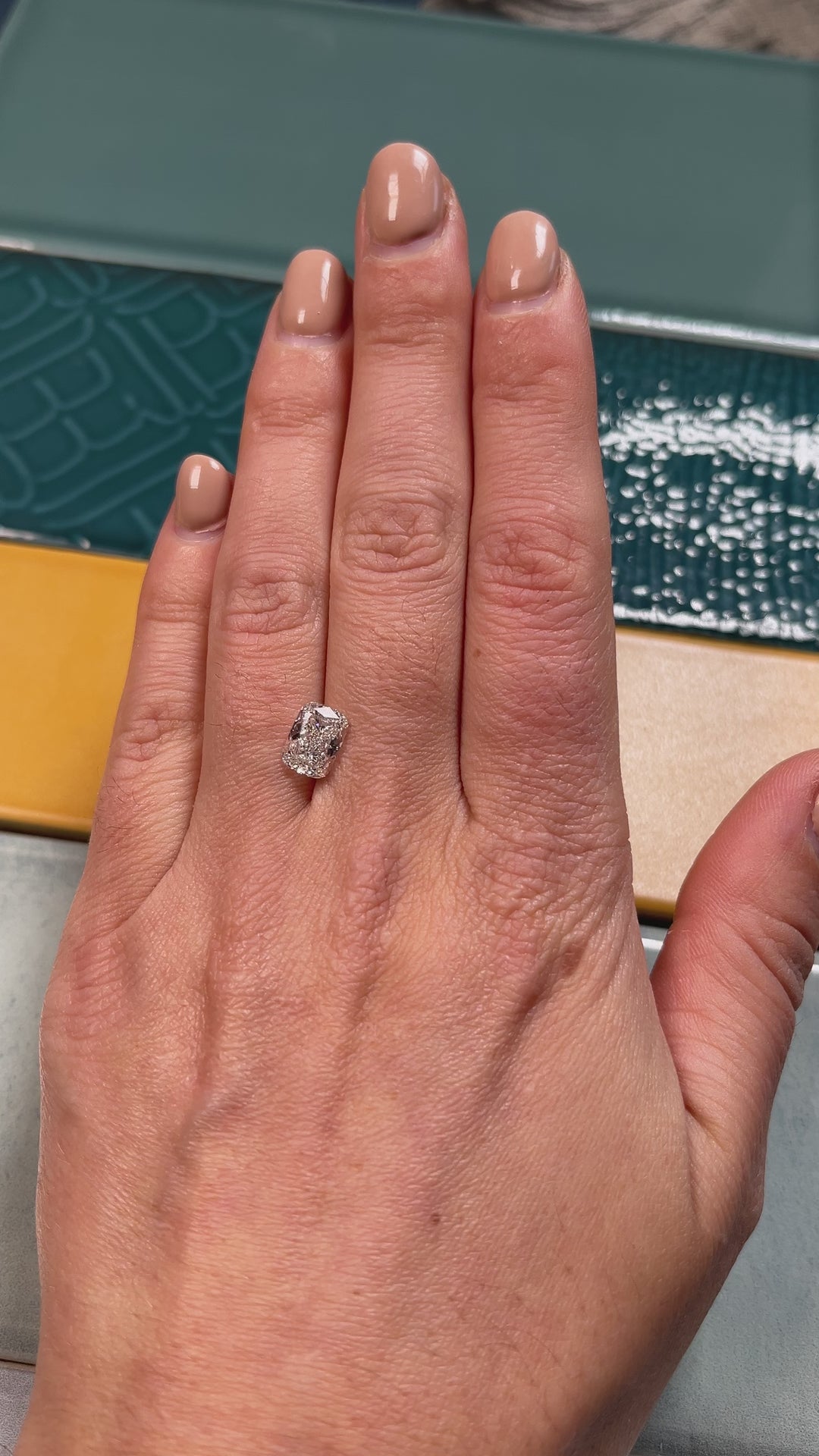 Amelia Cushion Engagement ring